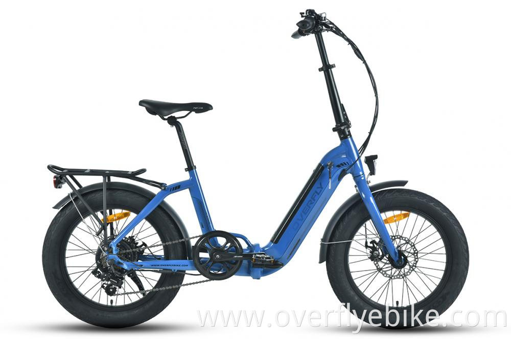 Fat tire folding bike